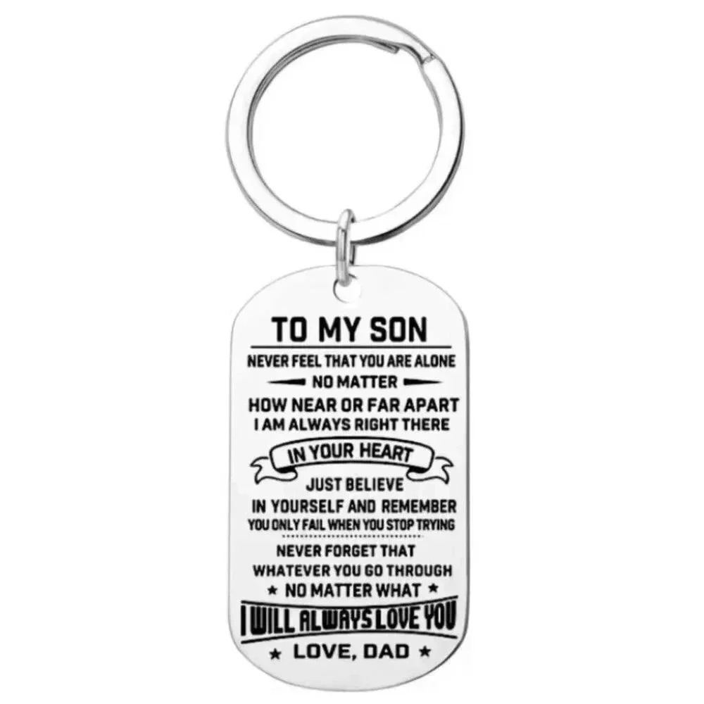 To My Son Love DAD KEYCHAIN